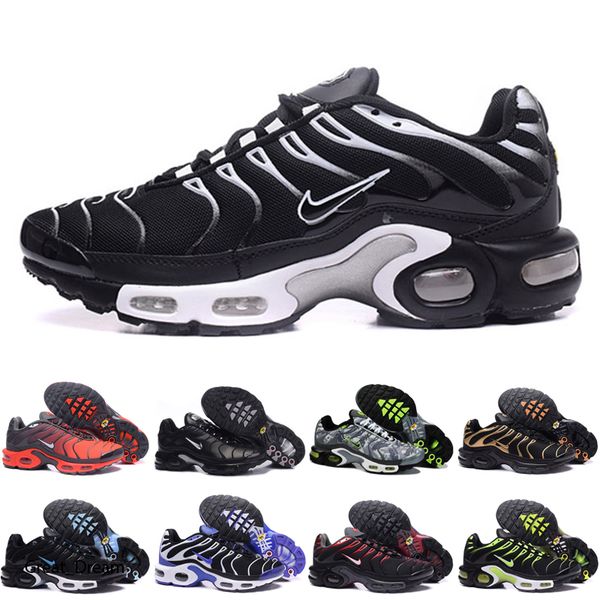 

2020 tn shoes for men classic shoes fashion sneakers white black blue red yellow green running shoes size eur 40-46