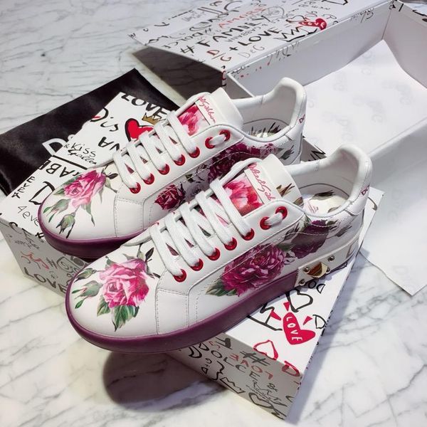 

2020e new genuine leather party casual shoes outdoor men and women sports shoes fashion trend doodle wild couple shoes, size 35-451, Black