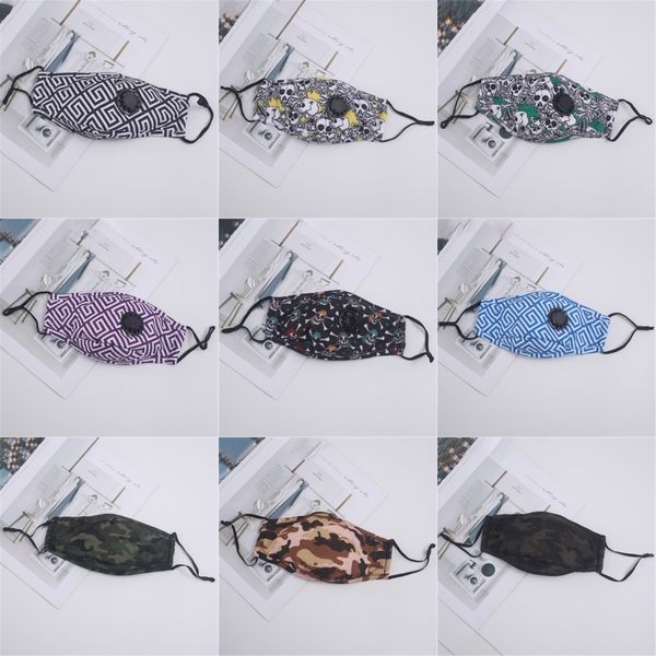 

masks cotton pm2.5 3 layer wasale gauze mask wit filters reater valve dustproof protective mout masks lsk345#583, Black