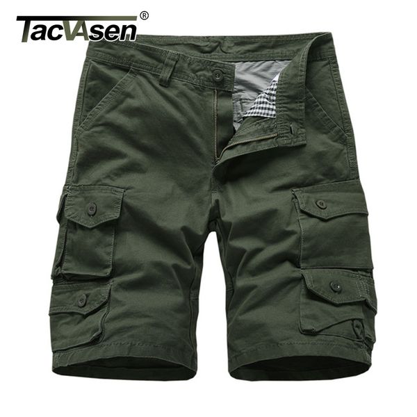 

tacvasen men's twill cargo shorts summer cotton multi pockets work shorts straight loose fit casual 38, White;black