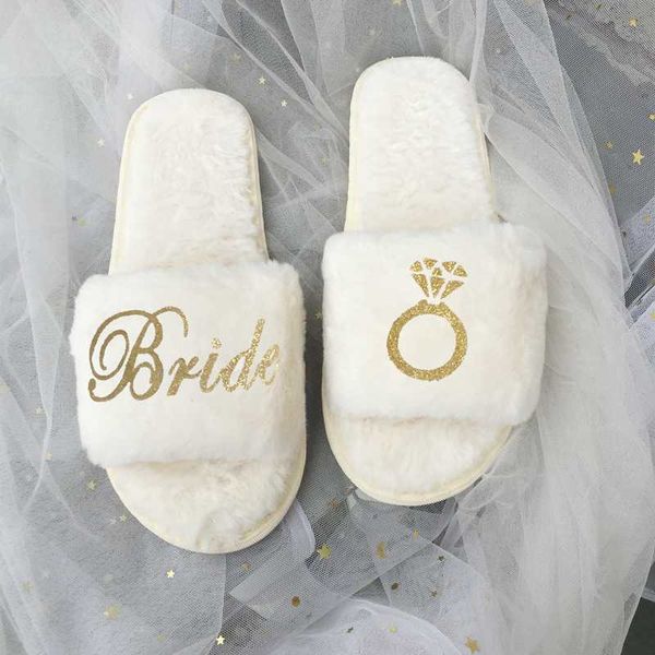

party favor customized coral fleece slippers team bride to be bridesmaid gift bachelorette hen gifts for wedding guests