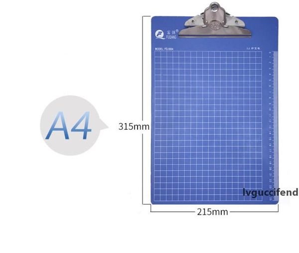 

a4 clipboard and hanging hole ruler grid clip board office document holder portable file folder a02