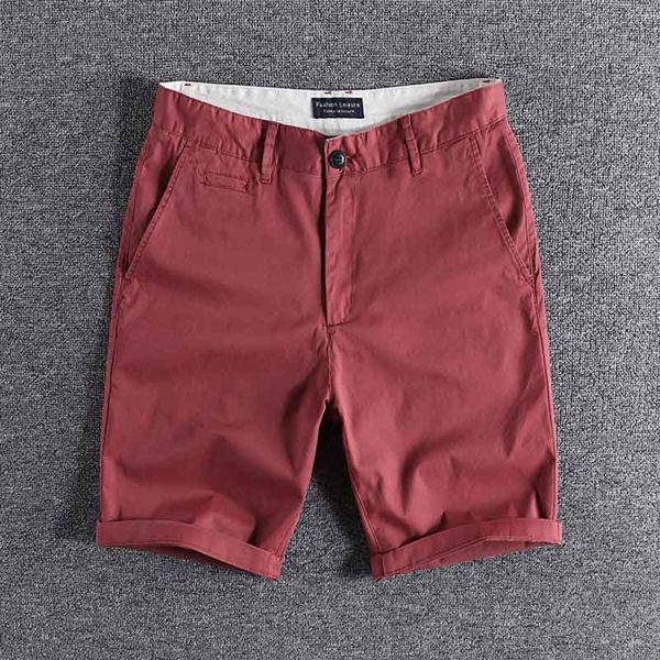 

six color casual shorts men's summer wear shorts in five trouser 2020 new cotton trend personalized solid color 0227 sale, White;black
