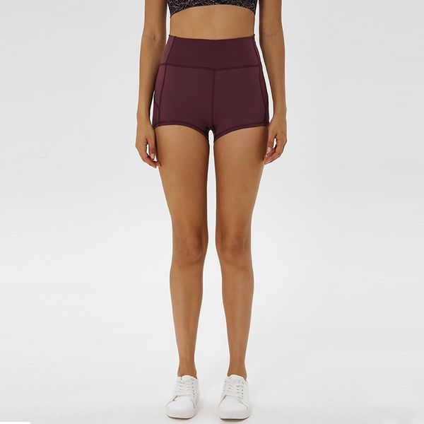 

merillat merillat solid color high waist yoga sports tights hip stretch casual tight tight pants three-part pants, Black