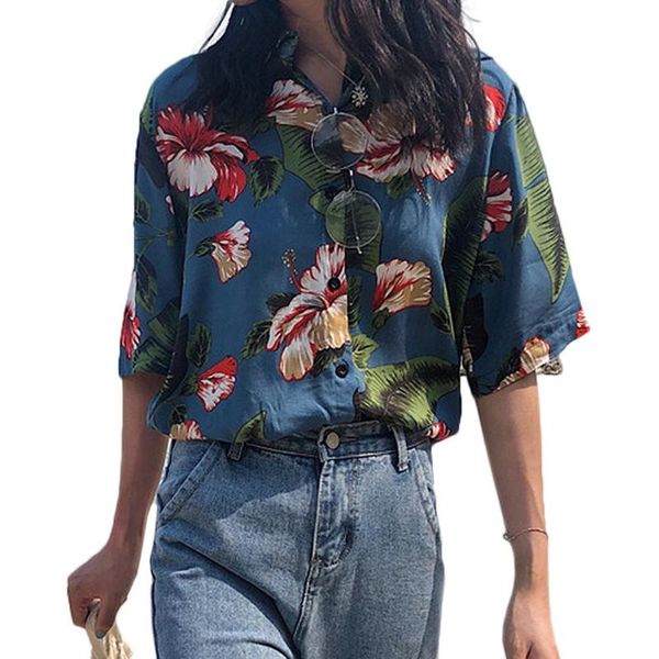 

new women blouses holiday casual short sleeve ladies strawberry printed shirt korean summer fashion women clothing, White