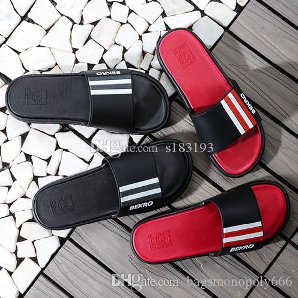 

2019 дизайнер горок сандалии для мужчин женщин дизайнерских тапочек обувь высокого качества моды роскоши пляж флип-флоп летом, Black