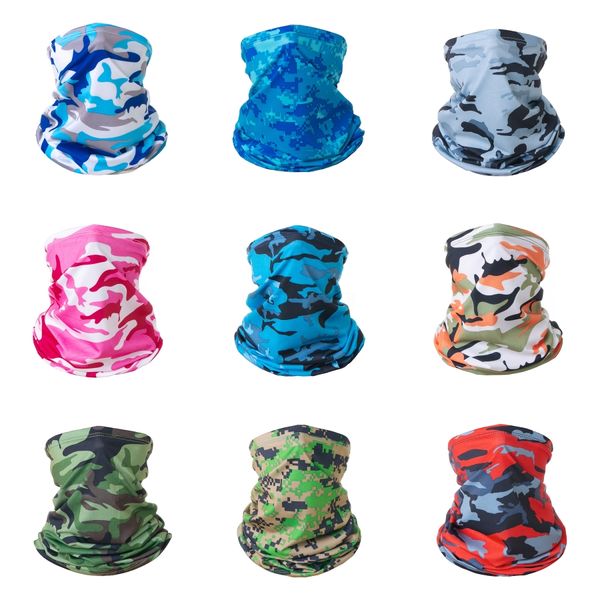 

outdoor camouflage camo headgear cycling bandana magic scarf hood protection full face balaclava ski neck cycling motorcycle mask##647, Black