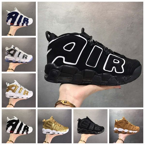 

new air more uptempo 96 olympic olympic uptempos university blue suptempo mens basketball shoes 3m scottie pippen sports sneakers trainers, Black