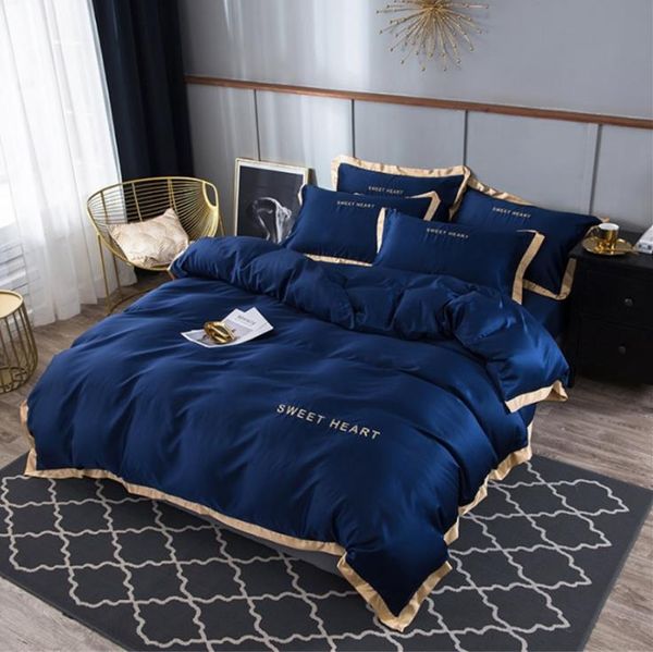

luxury bedding set 4pcs flat bed sheet brief duvet cover sets king comfortable quilt covers  size bedclothes linens
