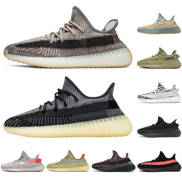 

kanye west zebra cinder tail light men women running shoes earth desert sage zyon yecheil non-reflective oreo sports sneakers mens trainers