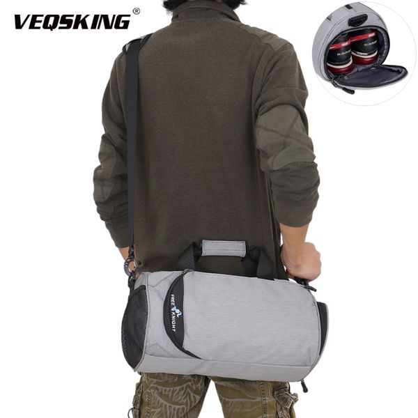 

knight 20-35l gym crossbody bag, waterproof travel fitness handbag, dry and wet separation training shoulder bag, shoes bag