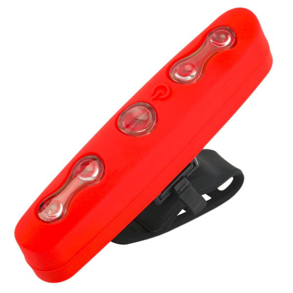 

bike lights bicycle light 5 led taillight powered by battery rear tail safety warning cycling portable flash super bright