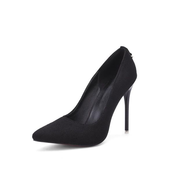 

sandals spring 2021 products trend stiletto super high heel shallow mouth pointed toe size fashion shoes, Black