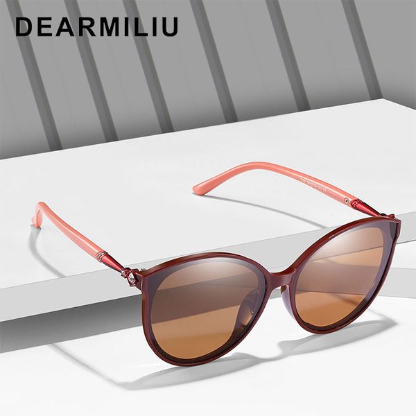 

dearmiliu 2020 new ladies polarized sunglasses big oval frame retro glasses outdoor driving uv400 lunette de soleil femme, White;black