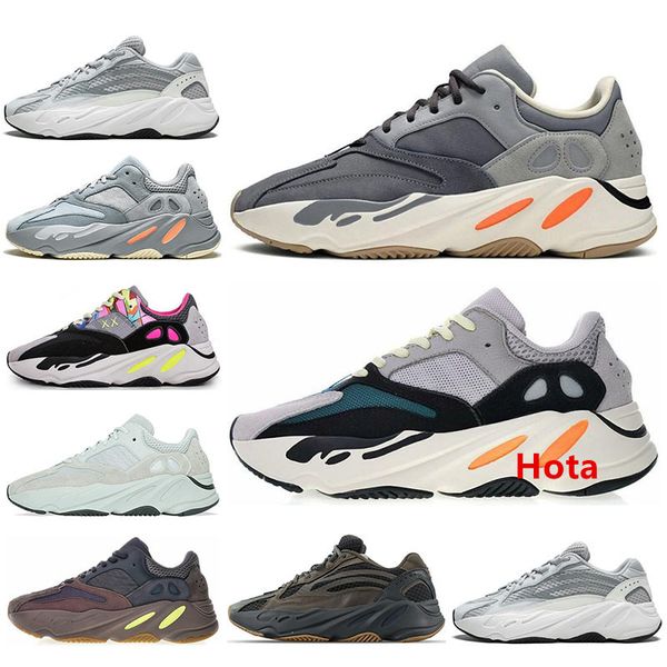 

new 700 women men 2020 runnning shoes magnet wave runner analog black pink salt static inertia mens trainers designer sneakers size 36-45
