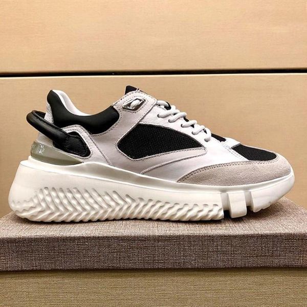 

fashion classic runners veloce white black men 's shoes breathable footwears lace -up luxury sports outdoor walking casual shoes sneak