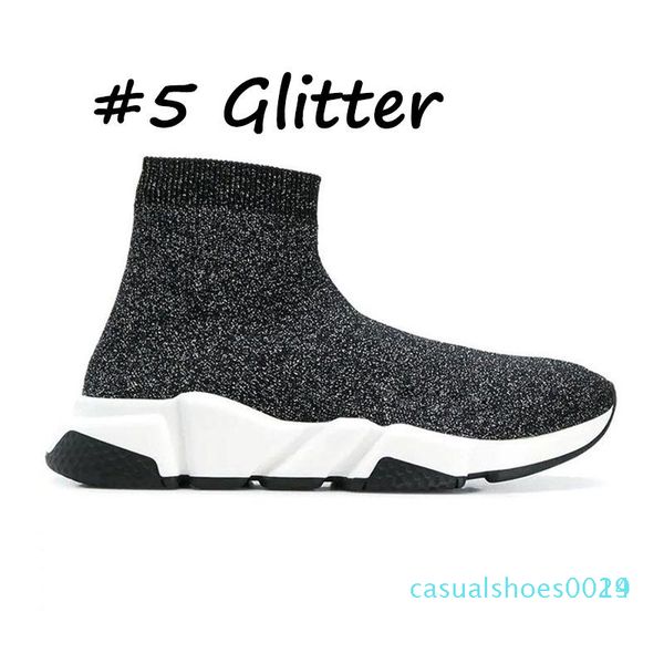 

2020 men designer shoes speed trainer socks triple black white glitter womens flat fashion casual platform sports sneakers size 36-45 c14
