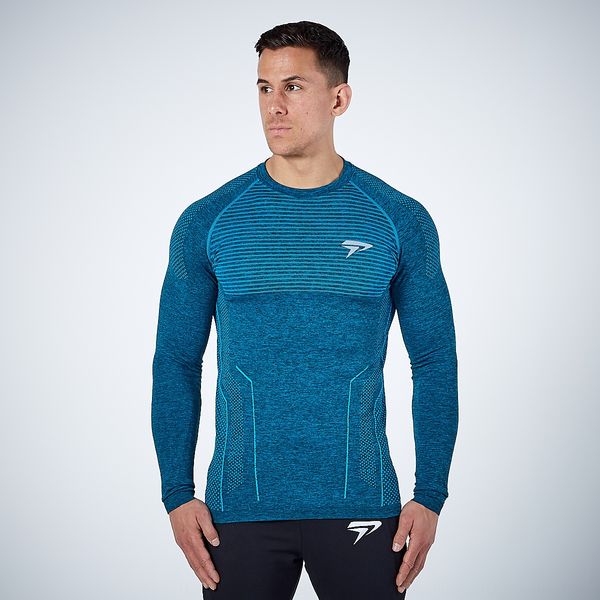 

muscle brothers autumn sports quick-drying men's long sleeve running fitness pants t-shirt tight pants t-shirt men's sweat tight, Gray;blue