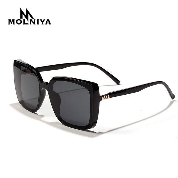 

vintage brand designer square sunglasses women new men transparent gradient sun glasses big frame eyewear uv400, White;black