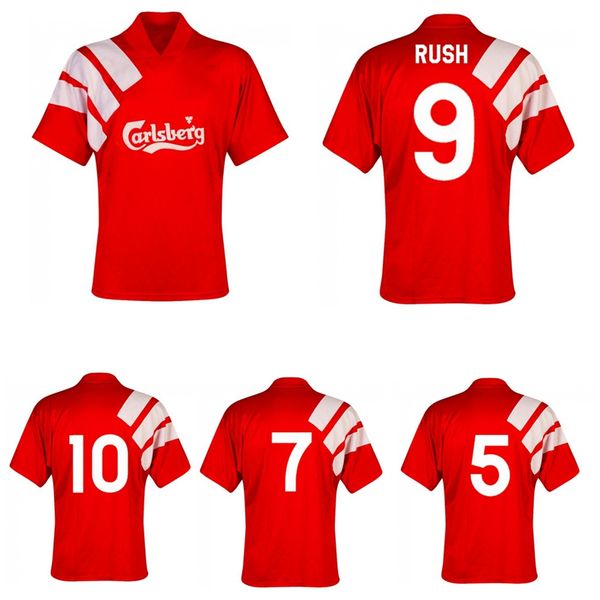 

1992 1993 barnes rush molby redknapp mark wright fowler stewart retro soccer jersey 92 93 nicol mcmanaman vintage classic football shirt, Black;yellow