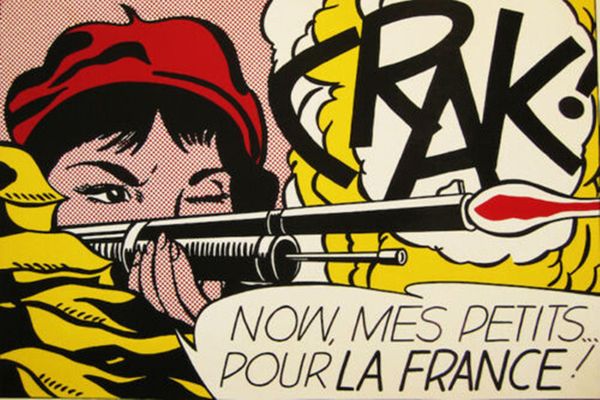 

roy lichtenstein pop art crak now mes petits home decor handpainted &hd print oil paintings on canvas wall art pictures 2004