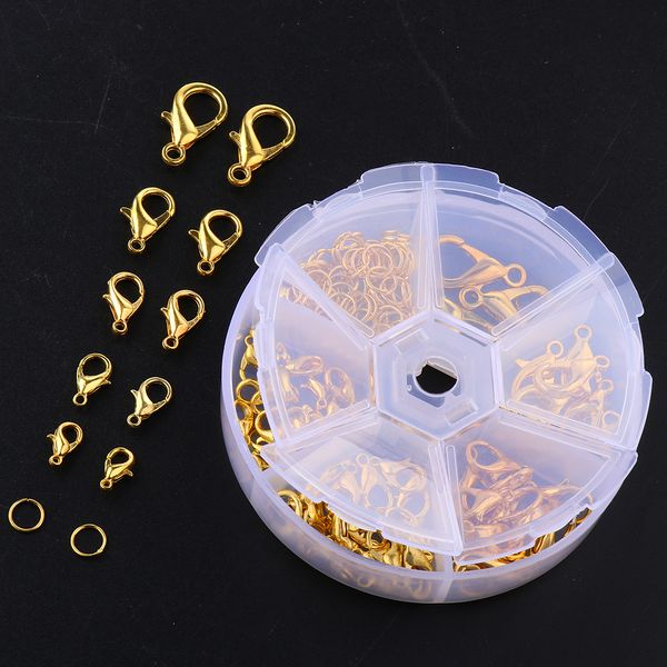 

diy lobster claw clasps with open jump rings jewelry making finding starter kit craft jewellery accessories