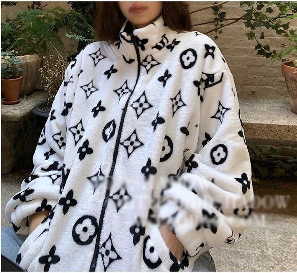 

20ss autumn winter high-end designers men and women coat outdoor leisure sports leisure loose cardigan zipper lovers coat super comfortable, White;black