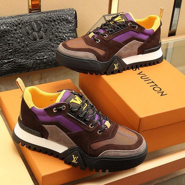 

new fashion sneakers mens shoes casual style breathable tenis footwears platform trend with origin box hiking sneaker mens shoes casua, Black