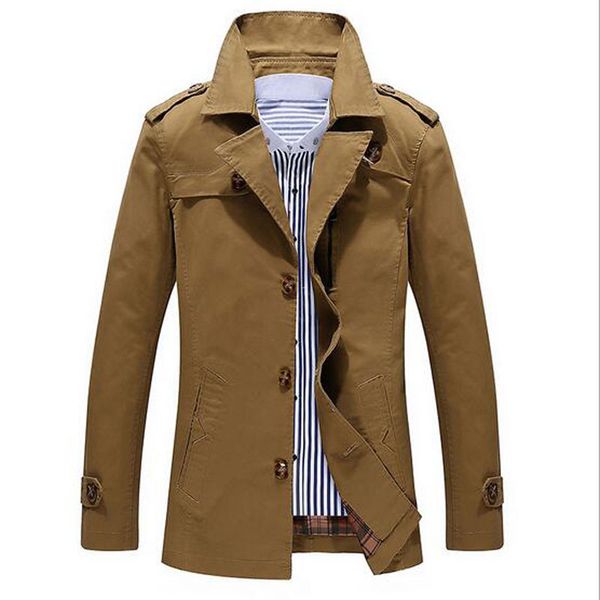 

2020 new arrival fashion men thicker keep warm trench winter style coat jacket outdoors outwear casual y00229, Tan;black