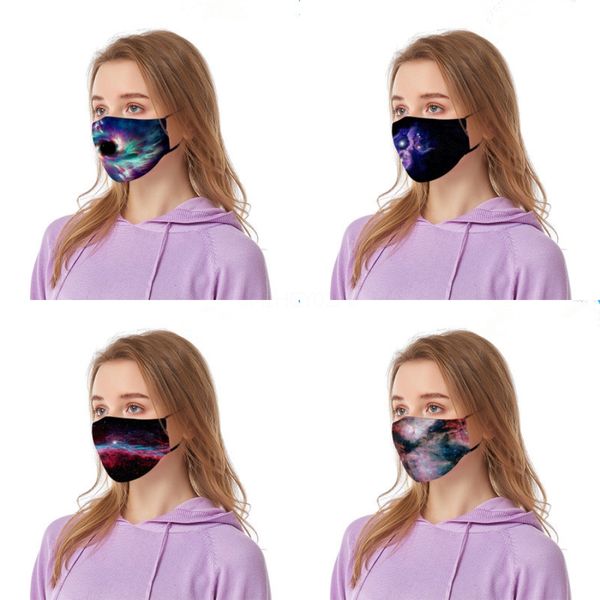 

aqua ot fa mask reusable cartoon print cubrebocas colores ultraviolet proof wasable running riding bike protective mask uwfpk#385