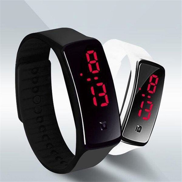 

selling led gift silicone electronic children's watch fashion sports silicone couple tiktok electronic bracelet watch, Blue