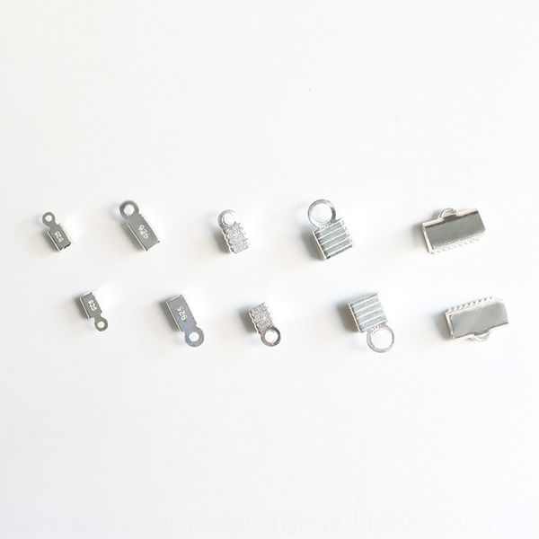 

4bwkm pony square leather rope vest clip s925 sterling silver diy handmade link accessories necklace ending buckle handmade bracelet diy bra