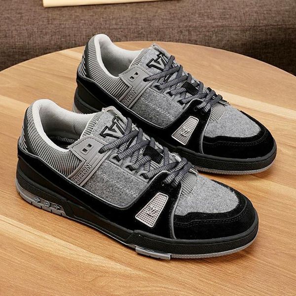 

mens shoes fashion leather luxury footwears trainer sneaker luxury chaussures pour hommes fast ship mens shoes fashion type zapatos hombre, Black