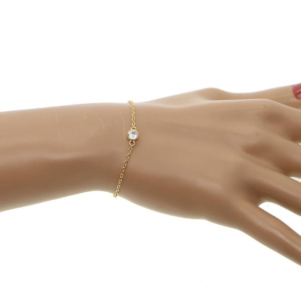 

new fashion flower charm bracelet for women bracelet & bangle adjustable pulseras mujer micro pave cz station jewelry gift, Golden;silver
