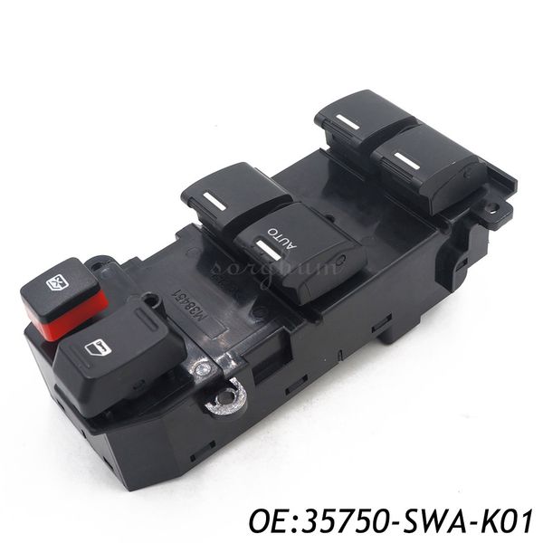 

35750-swa-k01 electric power window control master switch for honda