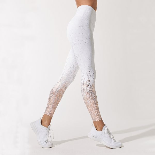 

bronzing gradient high waist sequins sale fitness exercise yoga base quick-drying heat dissipation sequins pants pants, Black