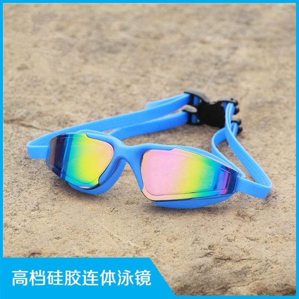 

swimming goggles large frame electroplate high definition antifog goggles colorful swimming yjmm012#