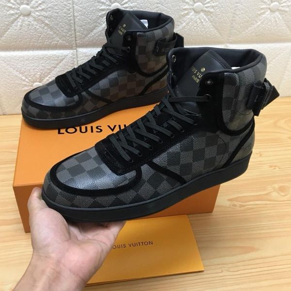 

013 high-quality men's designer casual sports shoes trendy brand outdoor casual shoes, fast delivery in the original box, Black