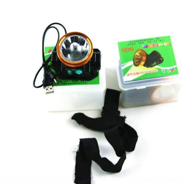 

boxed 2-gear safety lithium battery headlight strong brightness led plastic box battery plastic box outdoor headlight 10 yuan gift