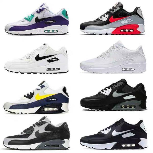 

2019 air new max 90 parra punch air p flat feet blue red black mens women shoes casual volt habanero flair sneakers eur36-45
