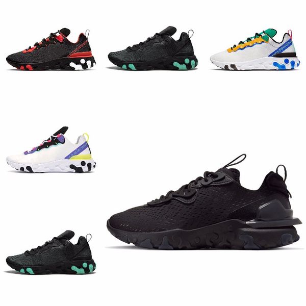 

new ashion react element running shoes fo men women light bone triple black royal solar team red mens trainers sports sneaker runner s#07439