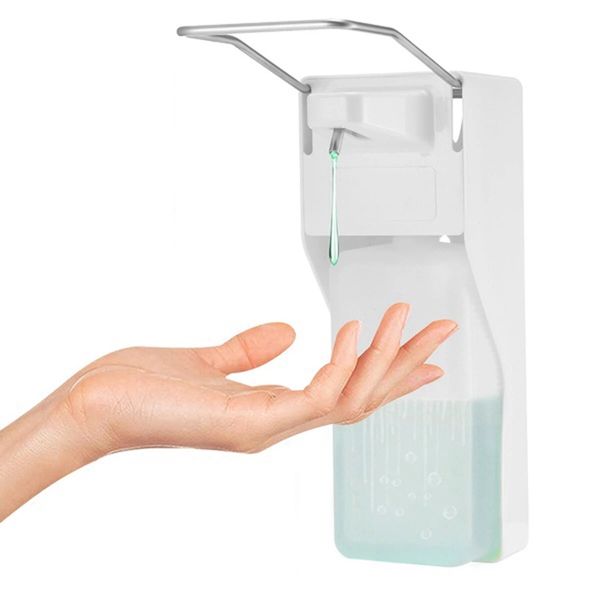 Lavamani schiumogeno con dispenser manuale per sapone liquido a gomito da 1000 ml per hotel Home Office