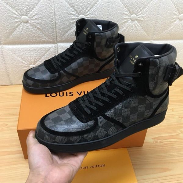 

026 high-quality men's designer casual sports shoes trendy brand outdoor casual shoes, fast delivery in the original box, Black
