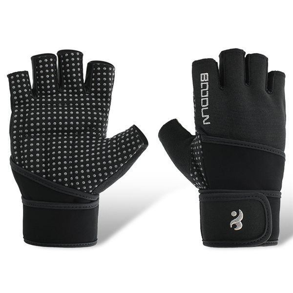 

движение фитнес защиты запястья спортивные перчатки спортивные упражнения атлетический дышащие перчатки бодибилдинг велотренажеры, Black;red