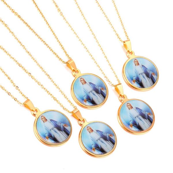 

luxukisskids wholesale 5pcs/lot pendant necklace christianity jewelry, Silver