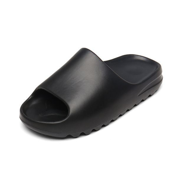 

mens summer slides shoes breathable cool beach slippers fish mouth flip flops womens rubber sandals lightweight black plus size