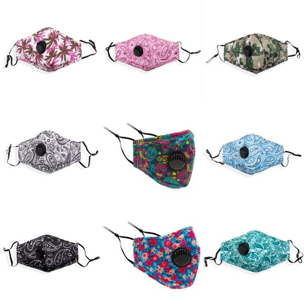 

womenren anti-pollution mouth face masks boys girls cartoon three-layer non-woven masks mens anti-dust breathable print designer#844, Black