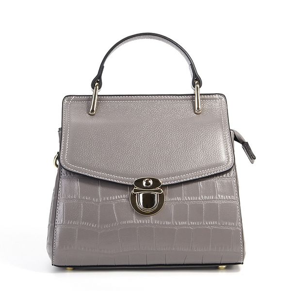 

crocodile pattern genuine leather women's handbags luxury designer messenger bags for female shell type ladies hand bags bolsa