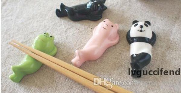 

dhl cute cartoon ceramic chopsticks holder tableware kitchen tools lin3775