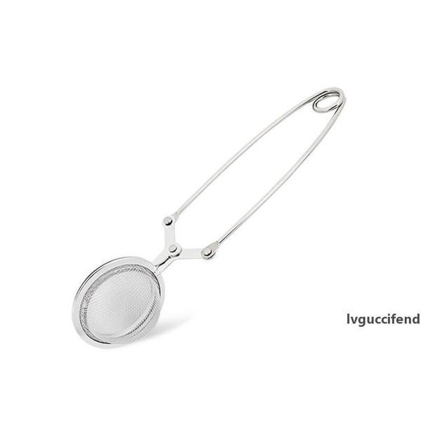 

new with handle creative stainless steel tea bag spoon tea mesh ball infuser strainers teakettles kitchen tools lx7633